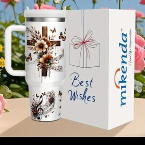 Mikenda Amazing Grace Floral Drinkware Mug
